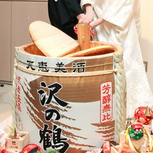 婚礼の場での鏡開き