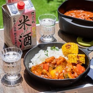 カレーと日本酒