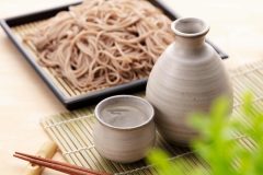 蕎麦と日本酒