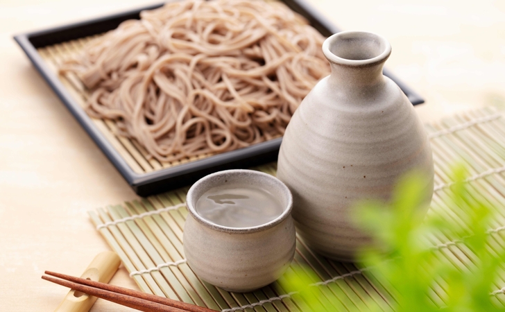蕎麦と日本酒