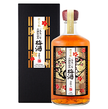 1990 Aged sake Plum Liquor gold leaf