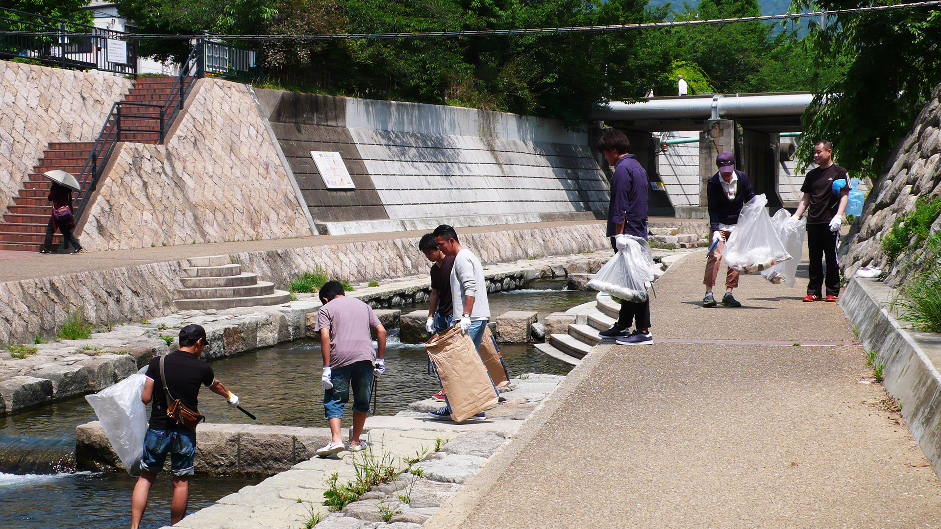 Cleaning the Taga River